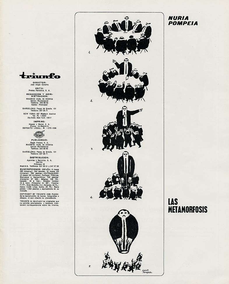 Metamorfosis. Revista "Triunfo" nº 307, 20 de abril 1968